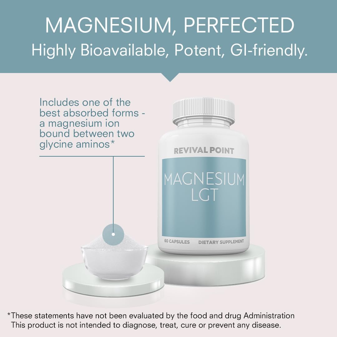 Triple Magnesium Complex with Chelated Magnesium Bisglycinate & Magnesium Taurate - 150mg Supplement for Sleep, Heart Health, Nerves - High Absorption Formula
