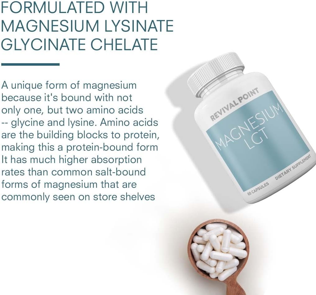 Triple Magnesium Complex with Chelated Magnesium Bisglycinate & Magnesium Taurate - 150mg Supplement for Sleep, Heart Health, Nerves - High Absorption Formula