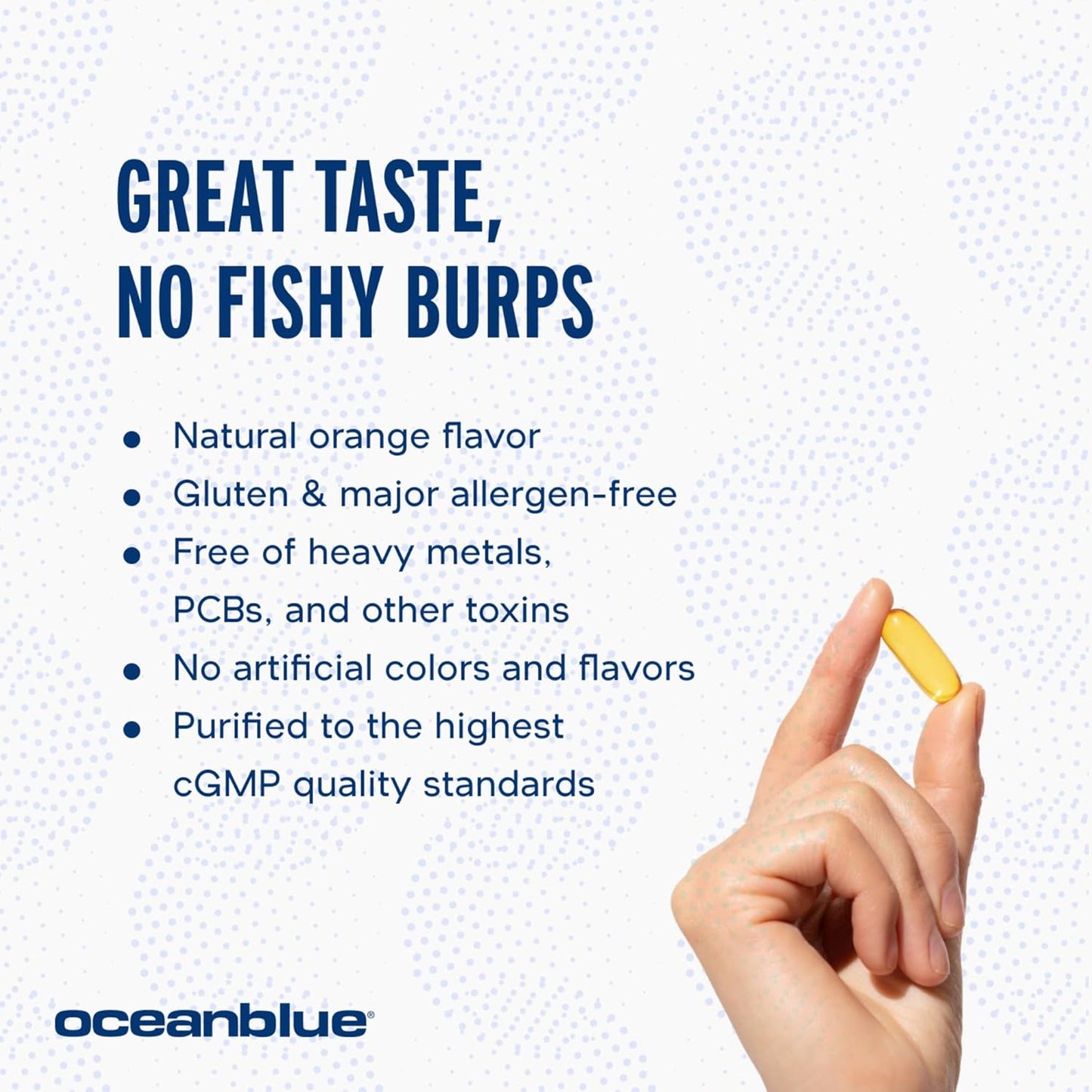 Triple Strength Oceanblue Professional Omega-3 2100 with Vitamin K2 and D3 - 120 Count x 2 - Burpless Fish Oil with EPA, DHA, DPA - Wild Caught - Orange Flavor - 60 Servings