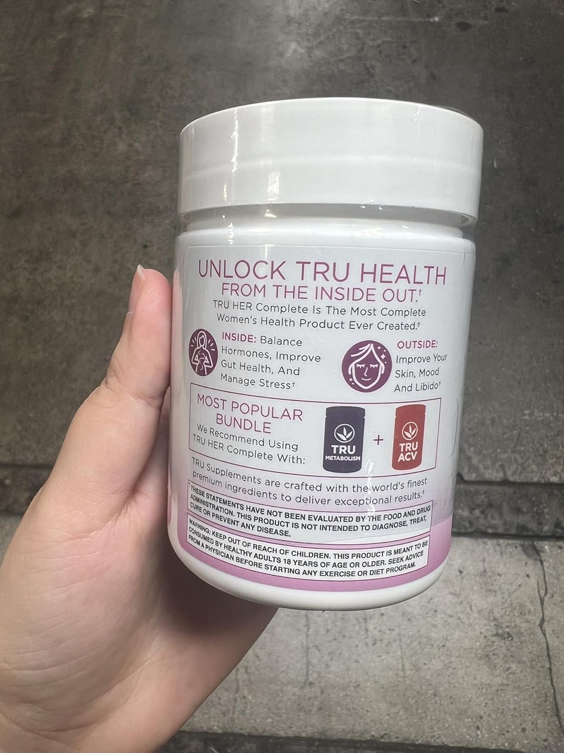 TRU HER Women's Supplement: Digestion, Hormonal Balance, Fertility, Gut & Skin Health, Mood Boost - 120 Capsules