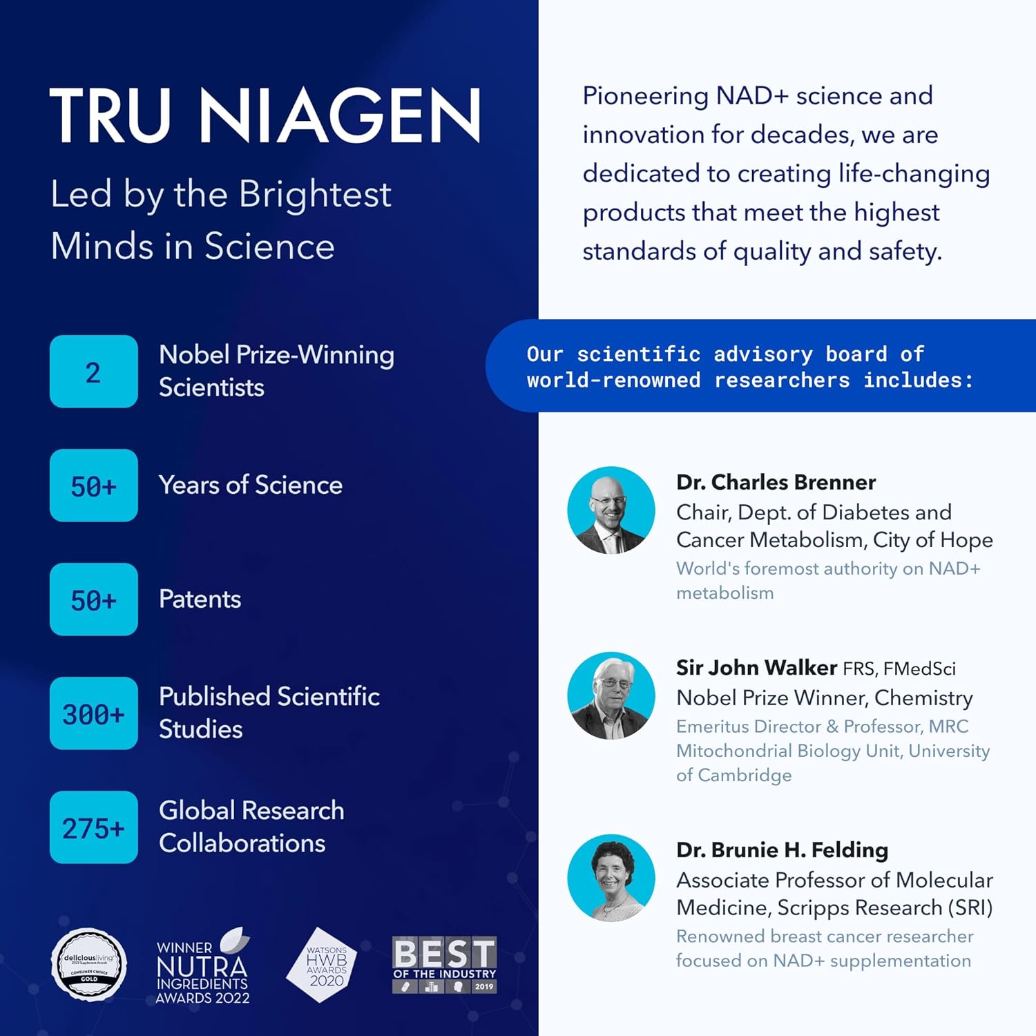 TRU NIAGEN NAD Supplement 300mg - Anti Aging & Cell Regeneration - 30 Servings - Supports Cellular Energy, Brain, Muscle - Nicotinamide Riboside - 3 Bottles