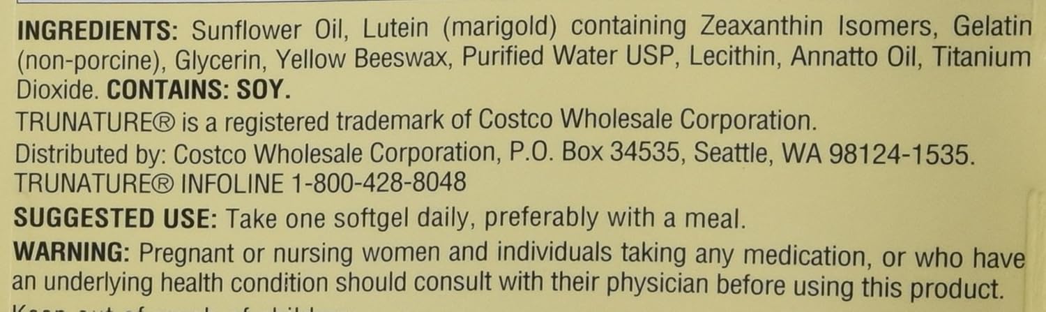 TruNature Vision Complex: Value Pack of 2 with Lutein & Zeaxanthin (280 Softgels)