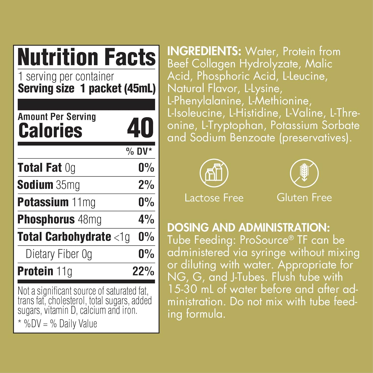 Tube Feeding Liquid Protein Supplement | 11g Protein per Serving | Medtrition | 100 Pack