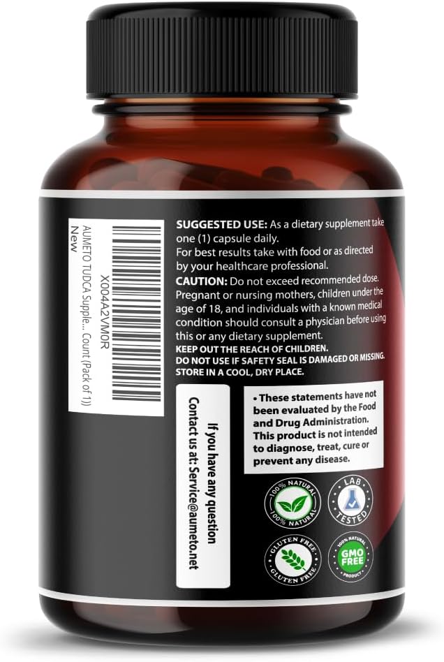 TUDCA Supplement with Milk Thistle, Artichoke, Panax Ginseng, Astragalus - Bile Flow & Digestion Support (90 Capsules)