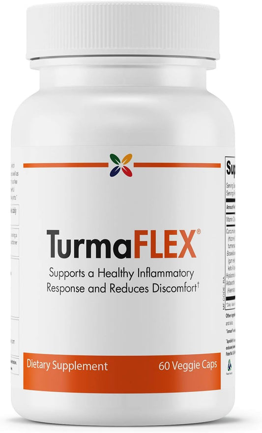 TurmaFLEX™ Joint Formula with Turmeric - Supports Healthy Aging and Reduces Discomfort - 60 Veggie Caps