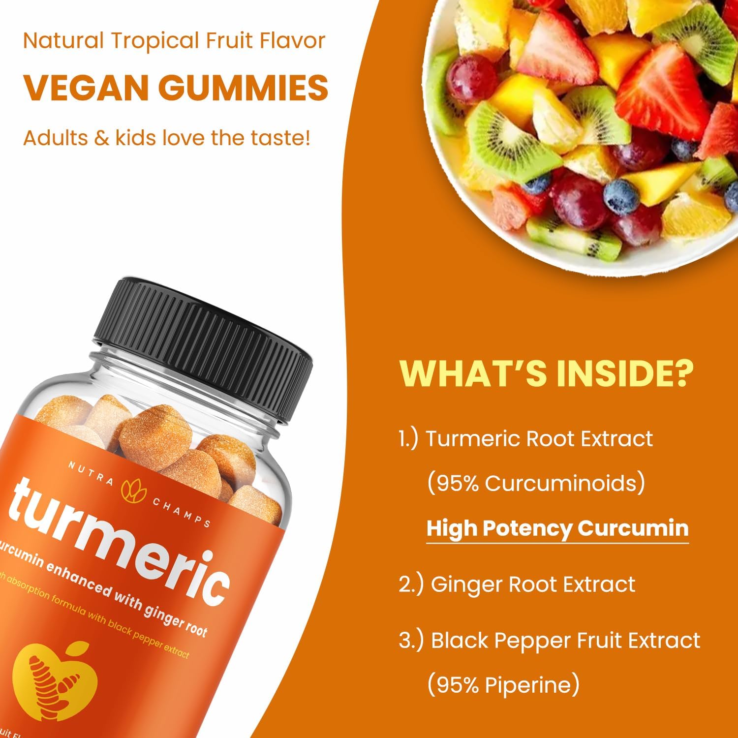 Turmeric and Beet Gummy Supplements by NutraChamps