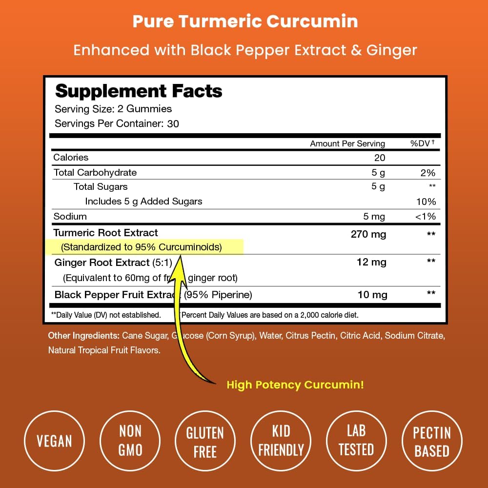 Turmeric and Beet Gummy Supplements by NutraChamps