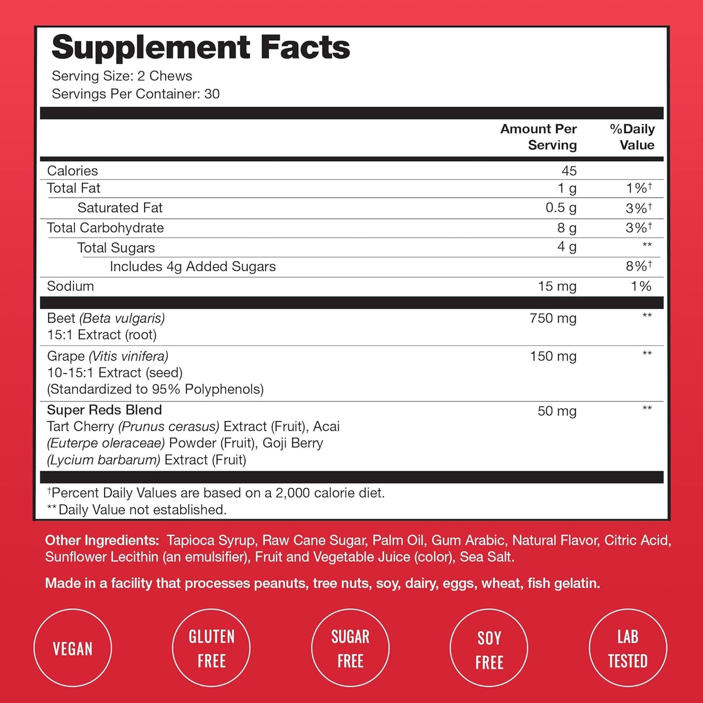 Turmeric and Beet Gummy Supplements by NutraChamps