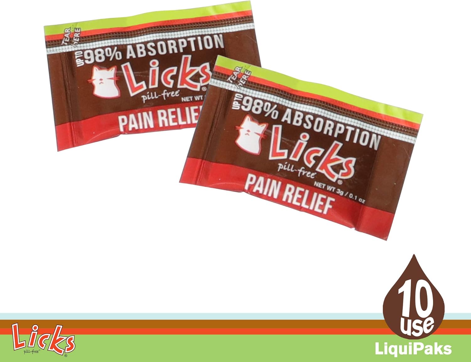 Turmeric and Ginger Cat Supplements for Pain Relief - Pill-Free Cat Ache Aid - Gel Packets - 10 Uses