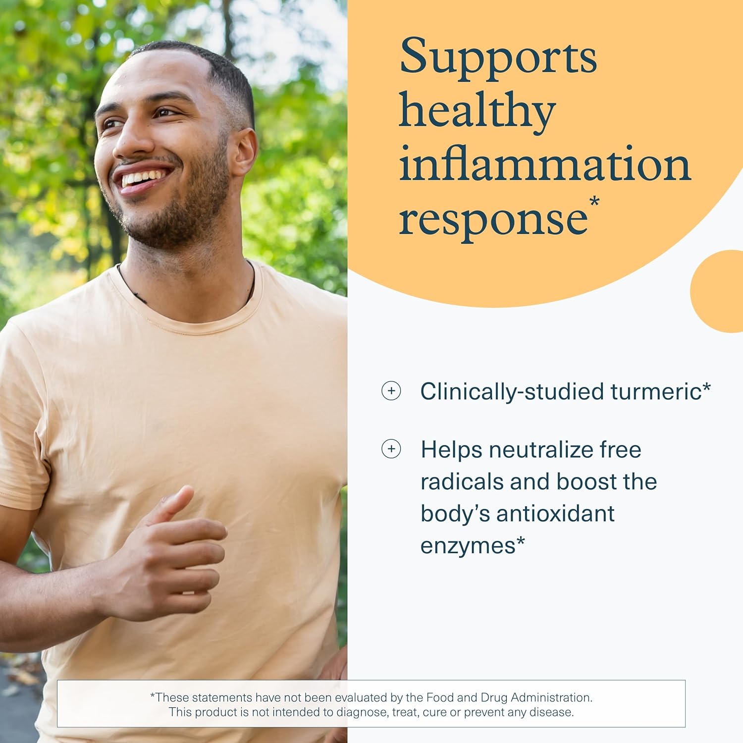 Turmeric Antioxidant Joint Support Supplement with Black Pepper Extract - Vegan 60 Tablets