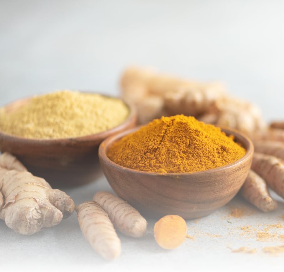 Turmeric Curcumin & Ginger Capsules - Pure Ingredients, No Additives, Lab Verified (100 Capsules)