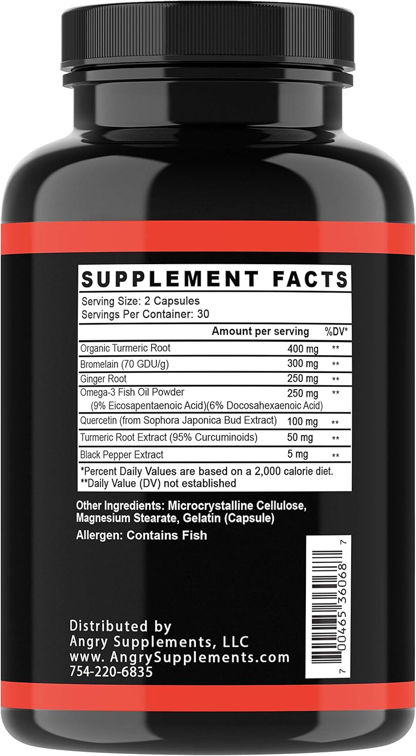 Turmeric Curcumin & Ginger Maxx Supplement with 95% Curcuminoids and Black Pepper - Joint Support and Antioxidant - 1355mg Blend of Non-GMO Ingredients - 1-Bottle