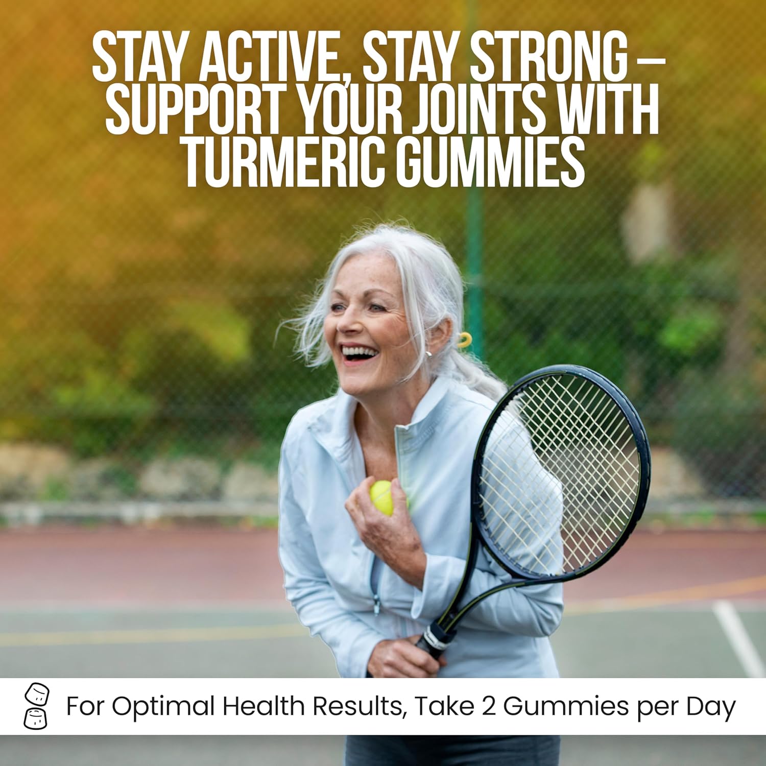 Turmeric Curcumin Gummies 2000mg 8:1 Extract with Black Pepper & Ginger - Joint Support Vegan Chewable Supplement - Peach Flavor