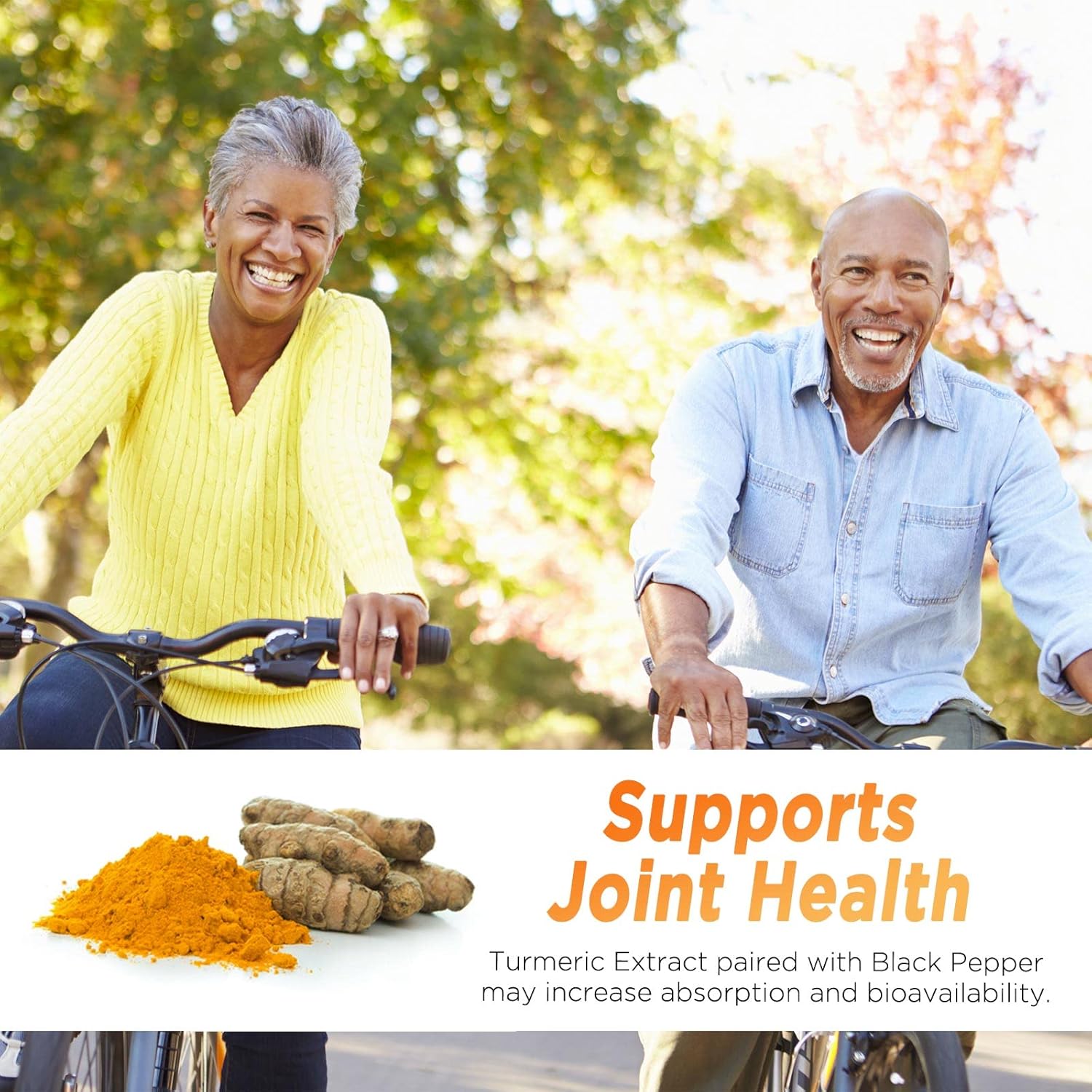 Turmeric Curcumin Gummies with Cinnamon, Ginger & Black Pepper Extract - Joint Support Supplement with 95% Curcuminoids - Vegan Non-GMO - 60 Gummies
