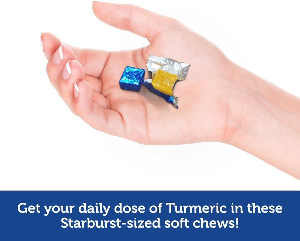 Turmeric Curcumin Soft Chews for Healthy Inflammatory Response - Tropical Fruit Flavor - 30 Count