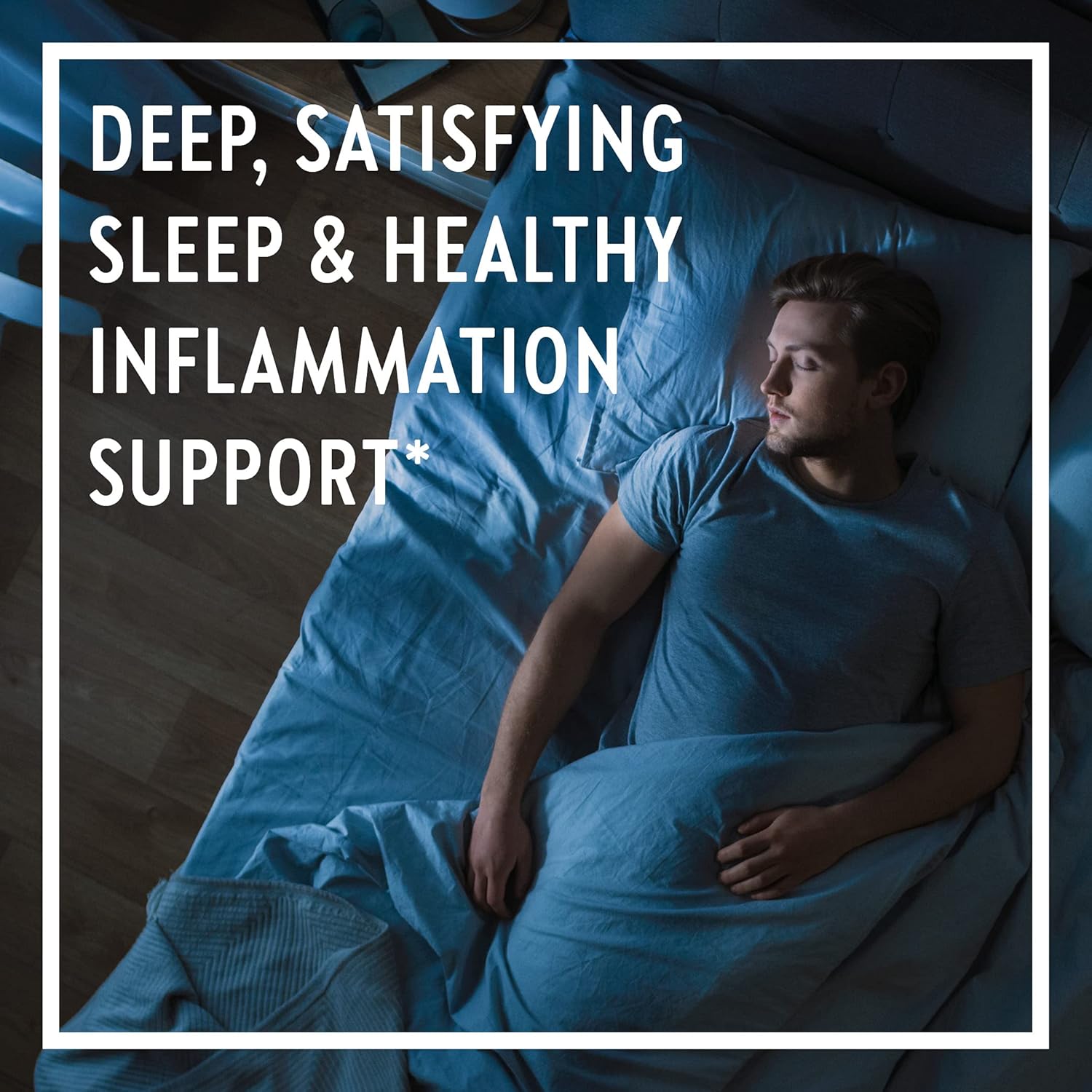 Turmeric Force Nighttime Supplement with Valerian Root and Ginger for Sleep Support - Non-GMO, Vegetarian Capsules - 60 Count