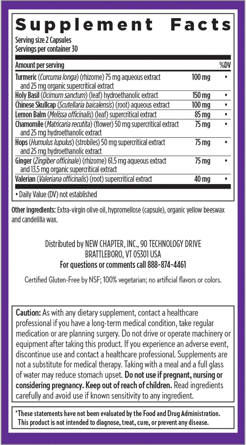 Turmeric Force Nighttime Supplement with Valerian Root and Ginger for Sleep Support - Non-GMO, Vegetarian Capsules - 60 Count