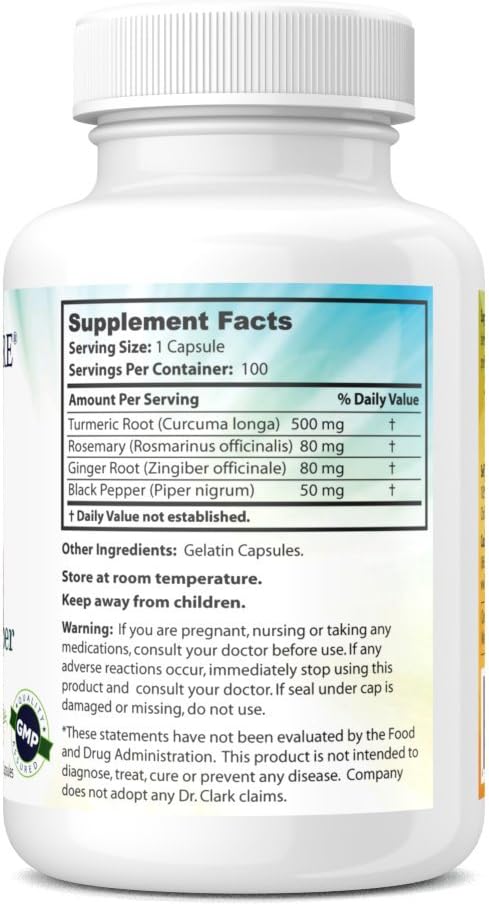 Turmeric & Pepper Complex Capsules - 710mg, 100 Count, Antioxidant for Joint Health & Inflammation