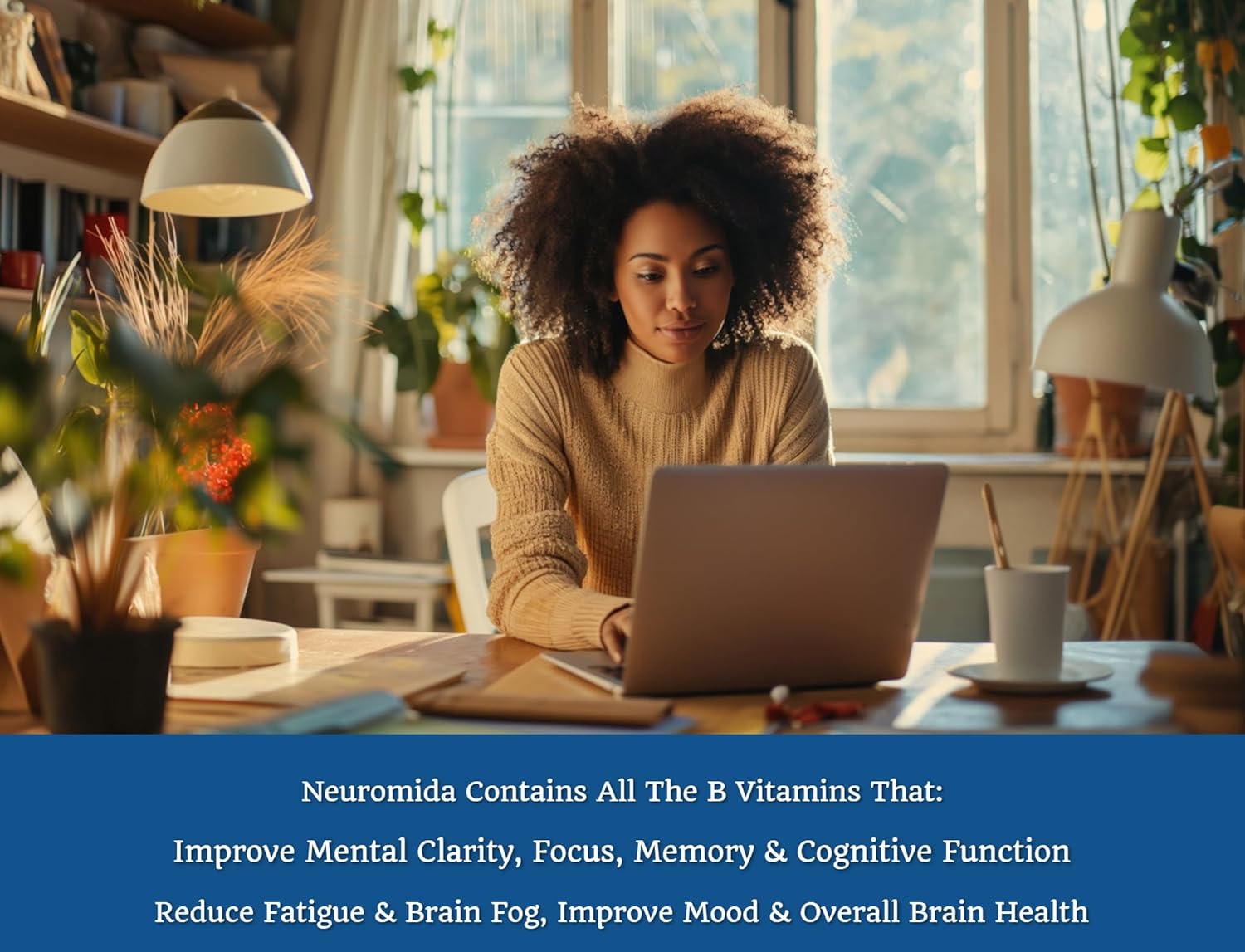 tuunio Neuromida Neuro Plus Capsules - Advanced Formula with Phosphatidylserine, B Vitamins for Brain & Cognitive Support, Energy, Metabolism, Heart Health - 60 Count