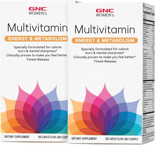 Twin Pack GNC Women's Multivitamin for Energy and Metabolism Boost