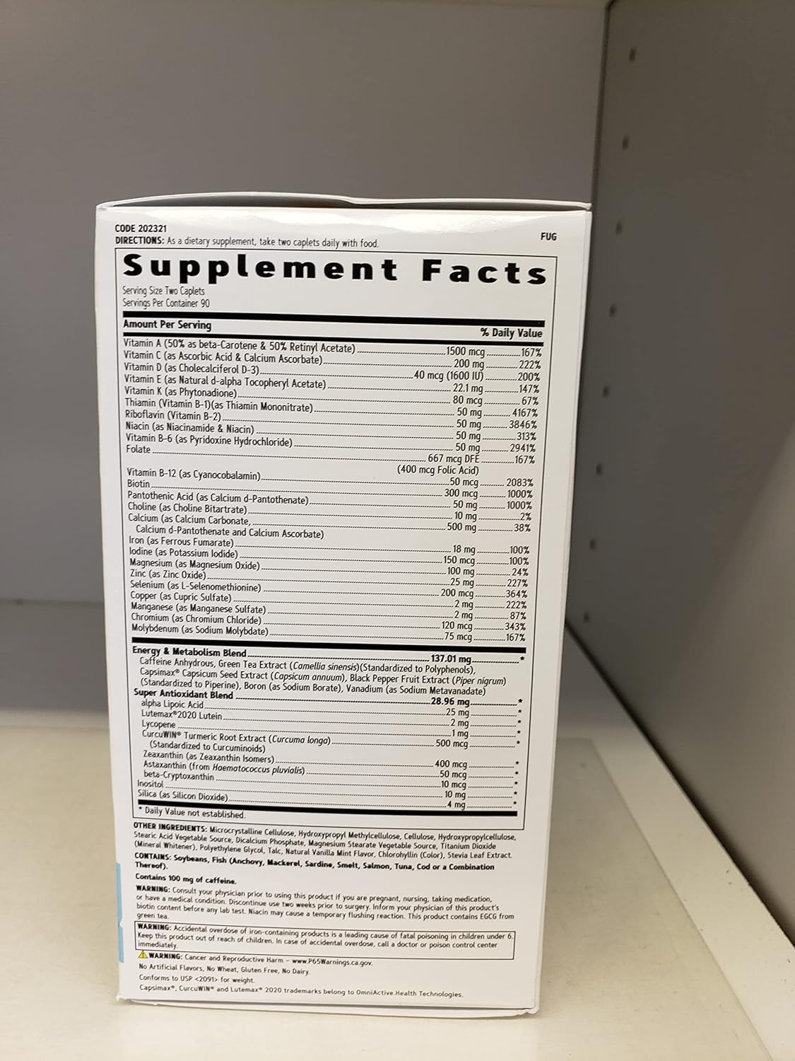 Twin Pack GNC Women's Multivitamin for Energy and Metabolism Boost