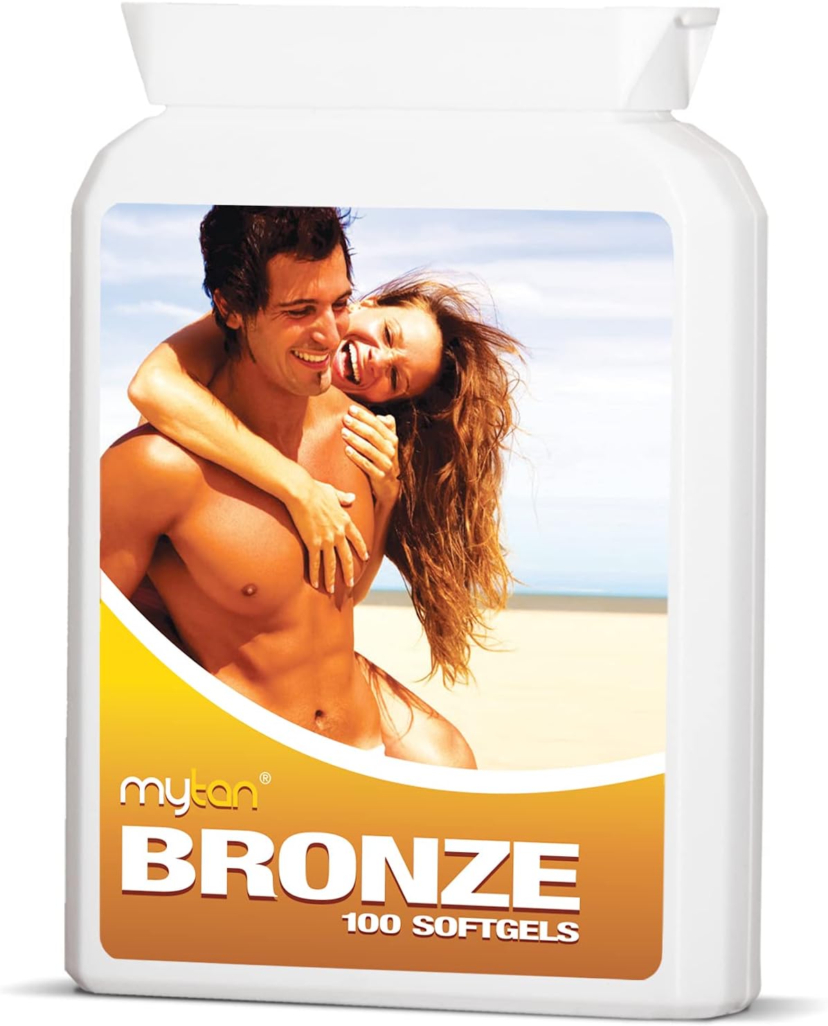 Twin Pack MyTan Bronze Tanning Pills | Sun Tan Supplement with Astaxanthin, Lutein, and Lycopene | 14-Week Season Supply