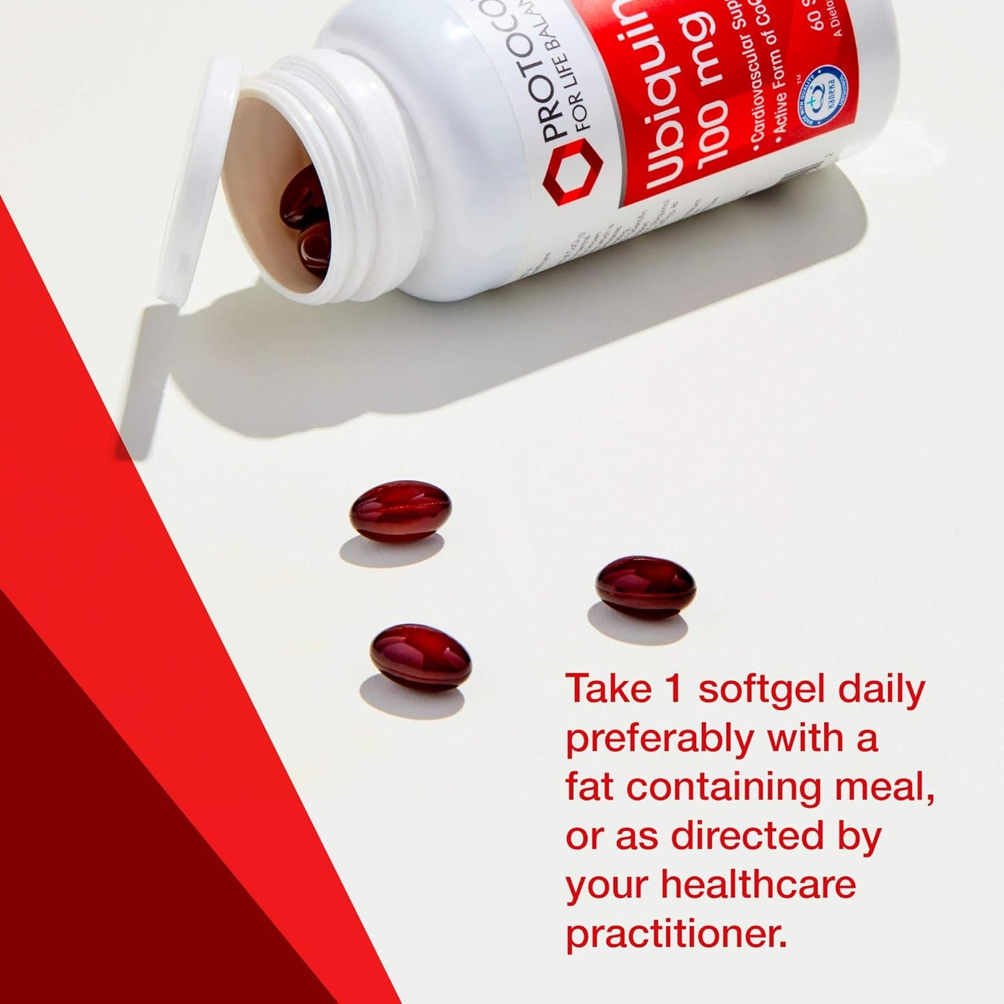 Ubiquinol 100mg Softgels for Cardiovascular Support, Energy Production, Heart Health - 60 Count