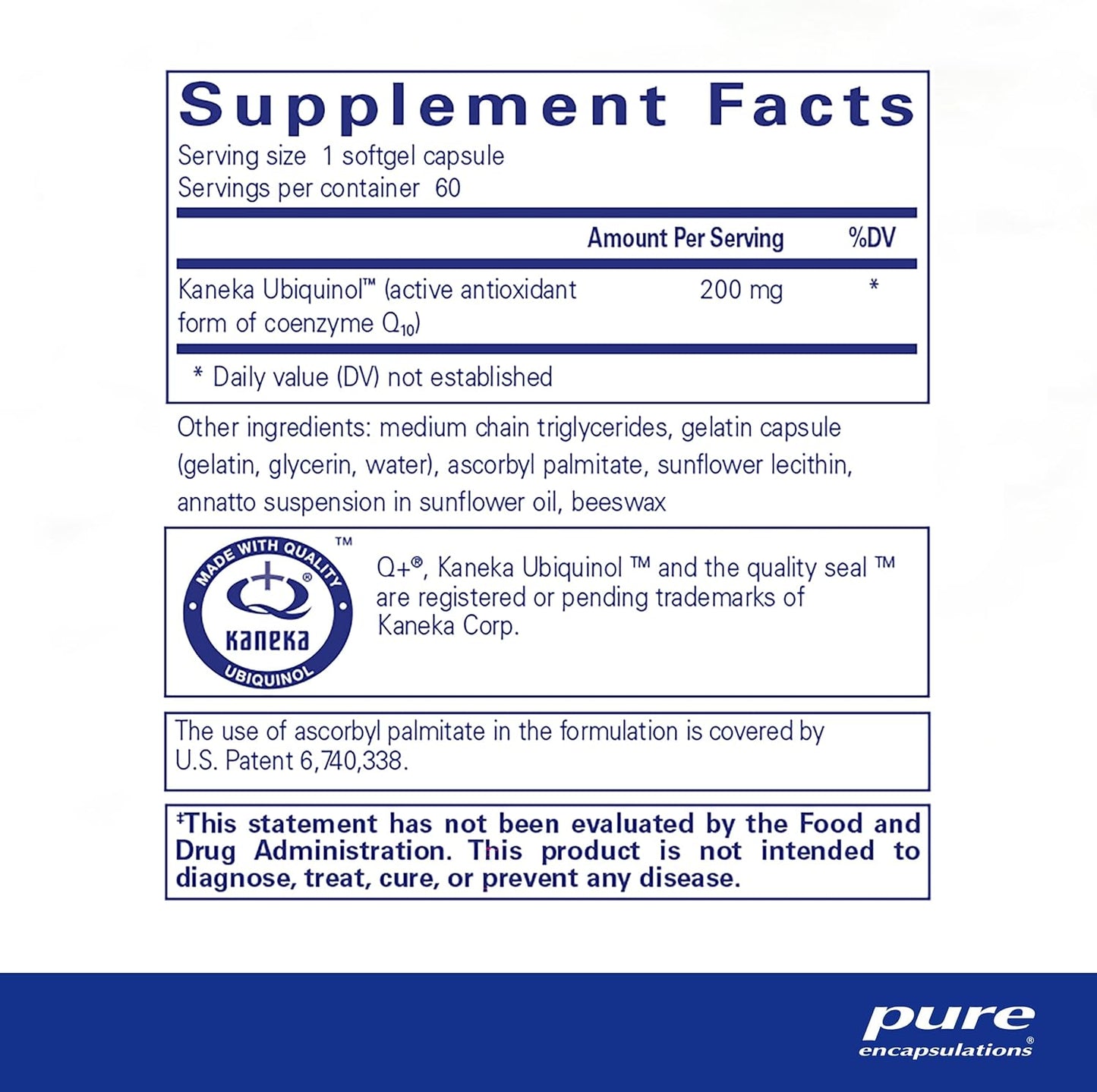 Ubiquinol-QH 200mg Softgels - CoQ10 Heart & Energy Support - Antioxidant Supplement - 60 Capsules