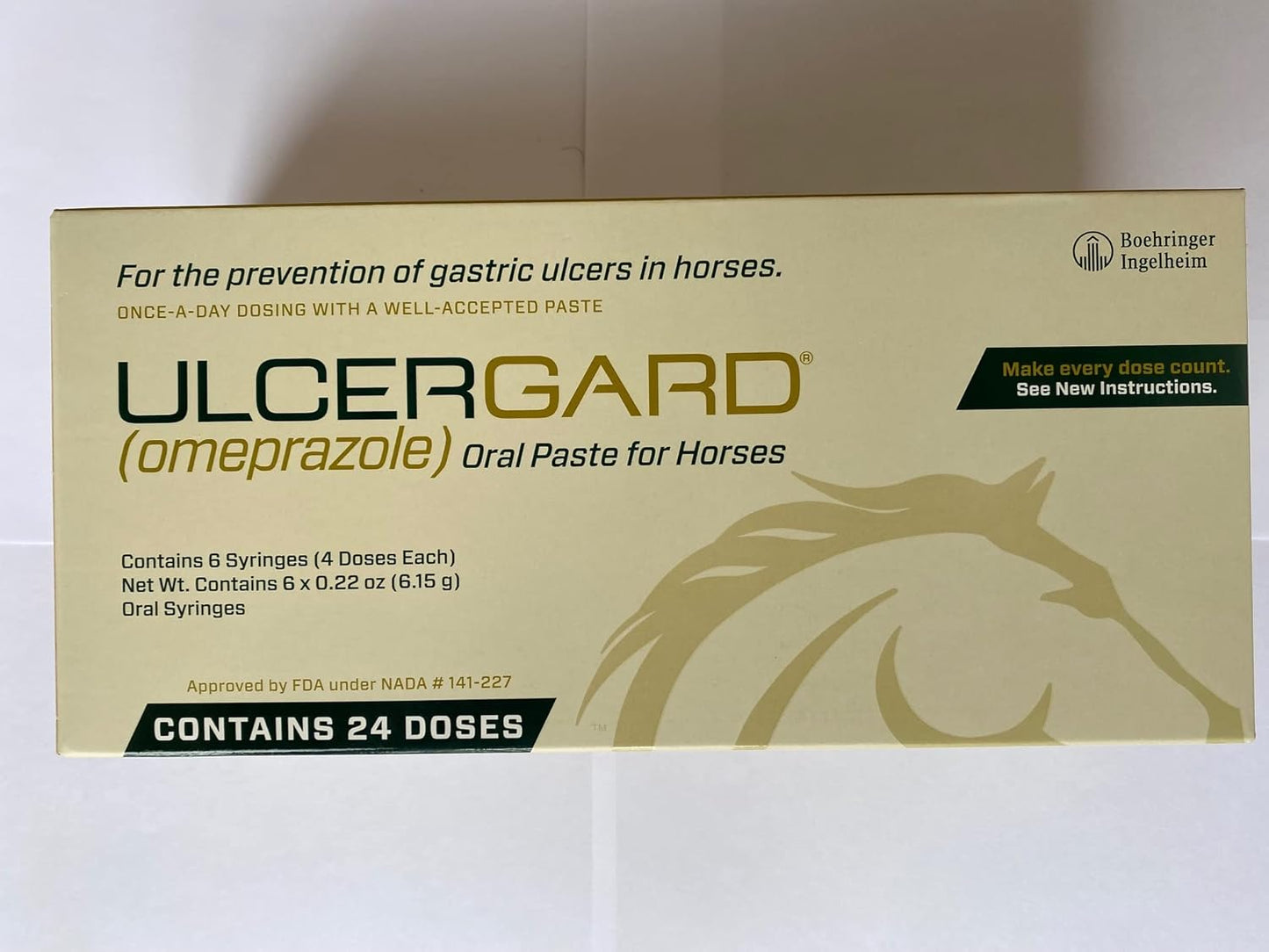 UlcerGard Equine Gastric Ulcer Prevention - 6 Syringes (4 Doses Each)