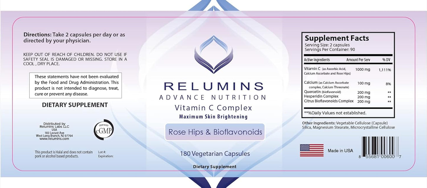 Ultimate Glowing Skin Set - Collagen, Glutathione, Vitamin C - MAX Brightening Complex with Rose HIPS, Hyaluronic Acid, CoQ10