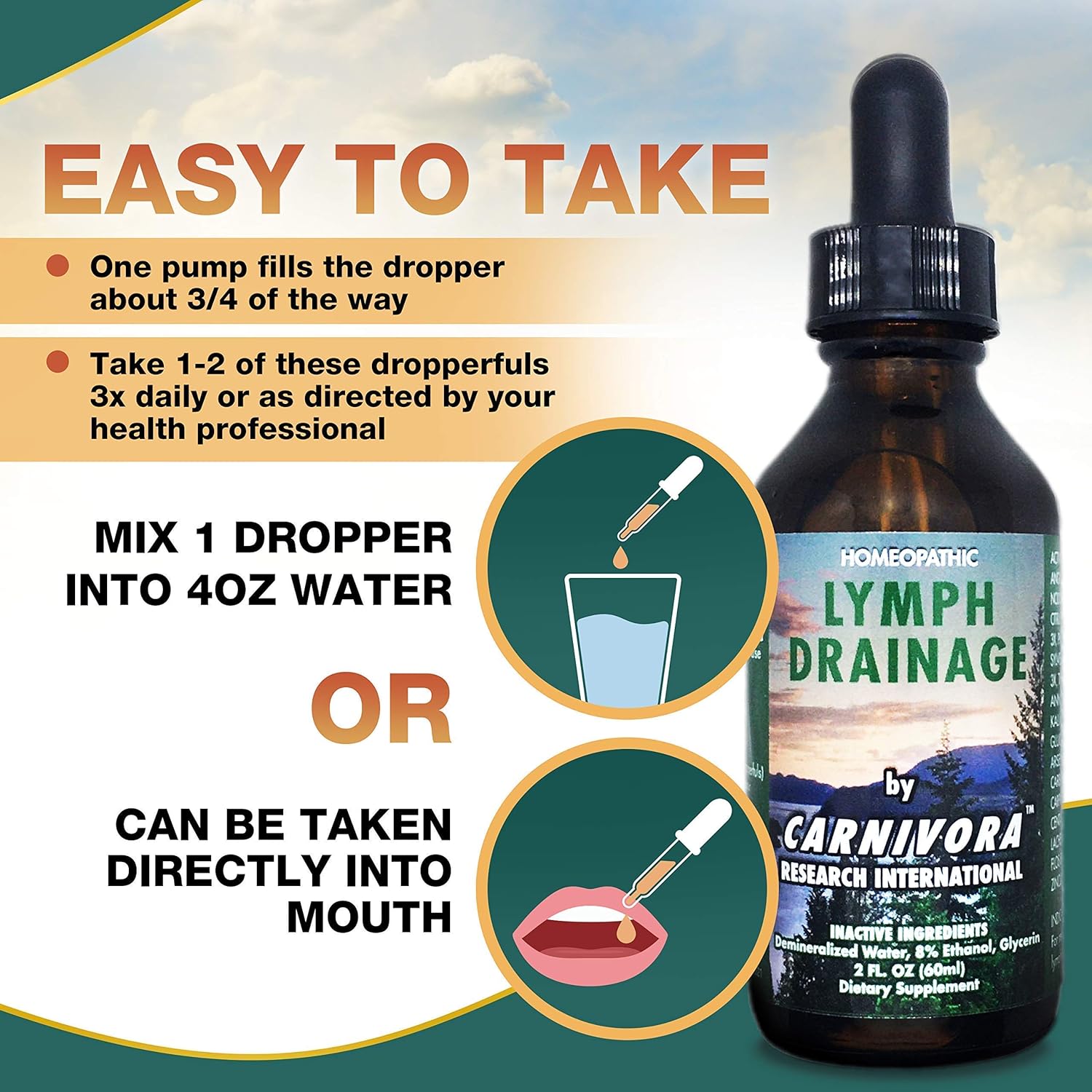Ultimate Immune Support Bundle: Carnivora Vegi Caps and Lymph Drainage Flush - 1 Bottle Each