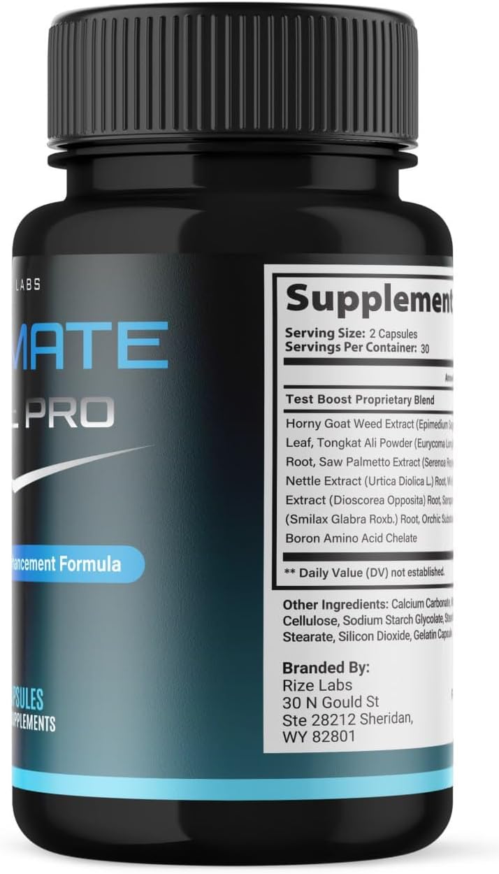 Ultimate Male Pro Capsules - All-Natural Supplement for Men's Active Lifestyle - 60 Capsules - Reviews Included