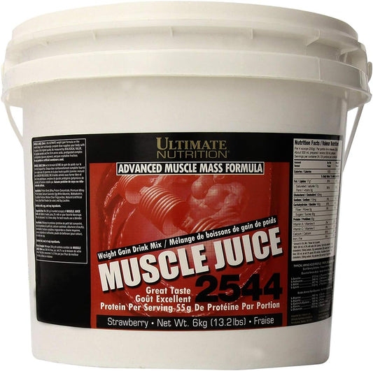 Ultimate Nutrition Muscle Juice 2544 Strawberry Lean Muscle Mass Gainer 13.2 lbs.