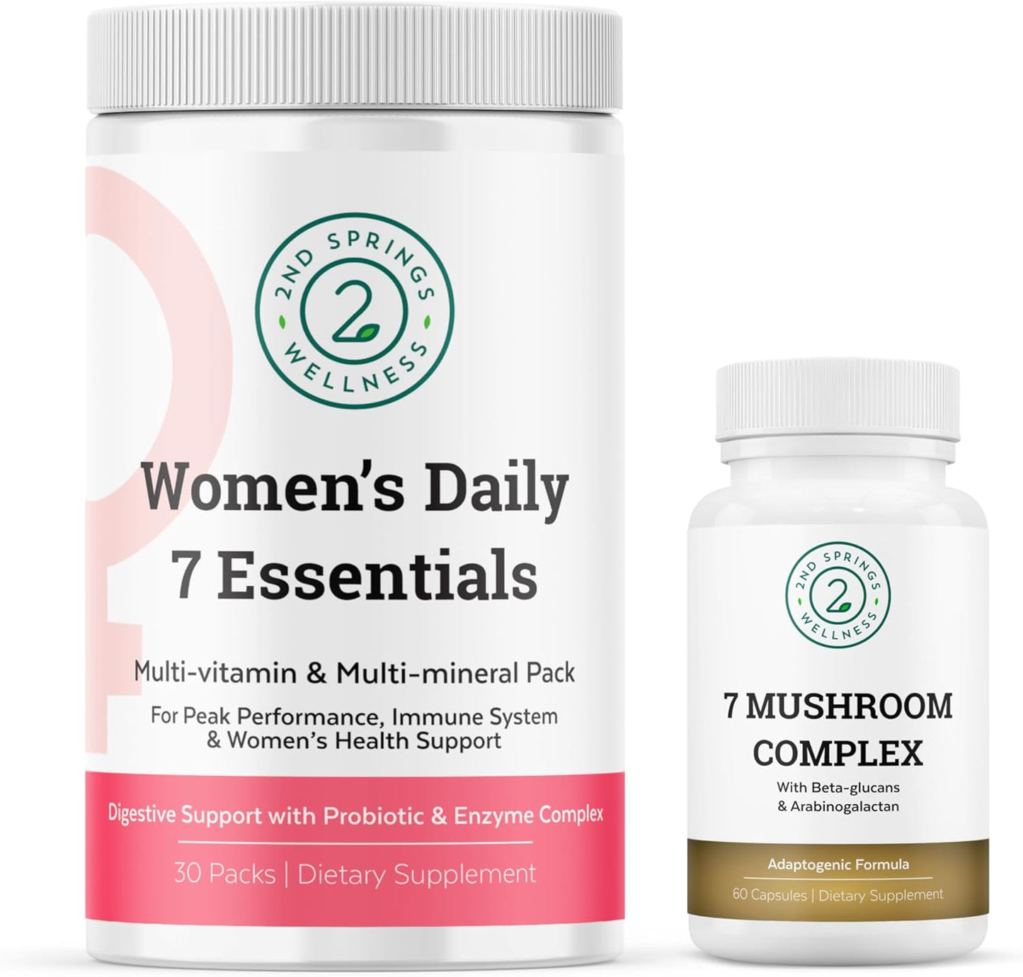 Ultimate Women's Wellness Bundle: 7 Mushroom Complex & Daily Essentials for Feminine Vitality