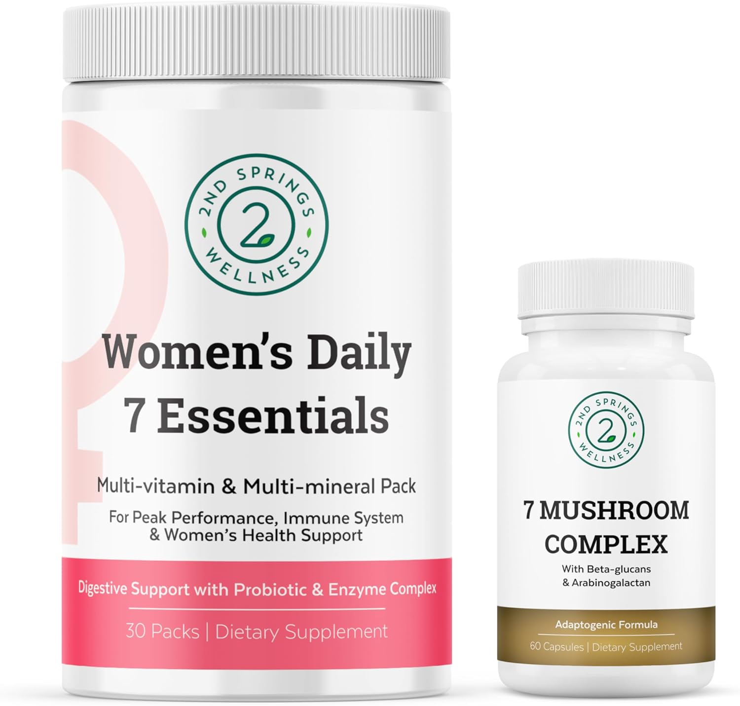 Ultimate Women's Wellness Bundle: 7 Mushroom Complex & Daily Essentials for Feminine Vitality