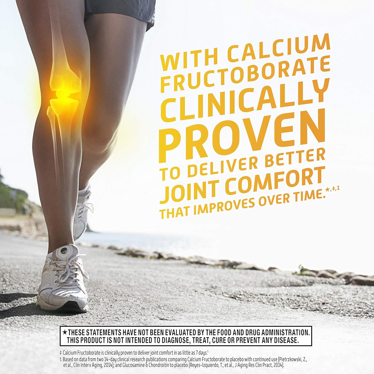 Ultra Bone Strength Support Tablets with Vitamins D & K2, Calcium Fructoborate, and Faster Joint Comfort - 30 Count