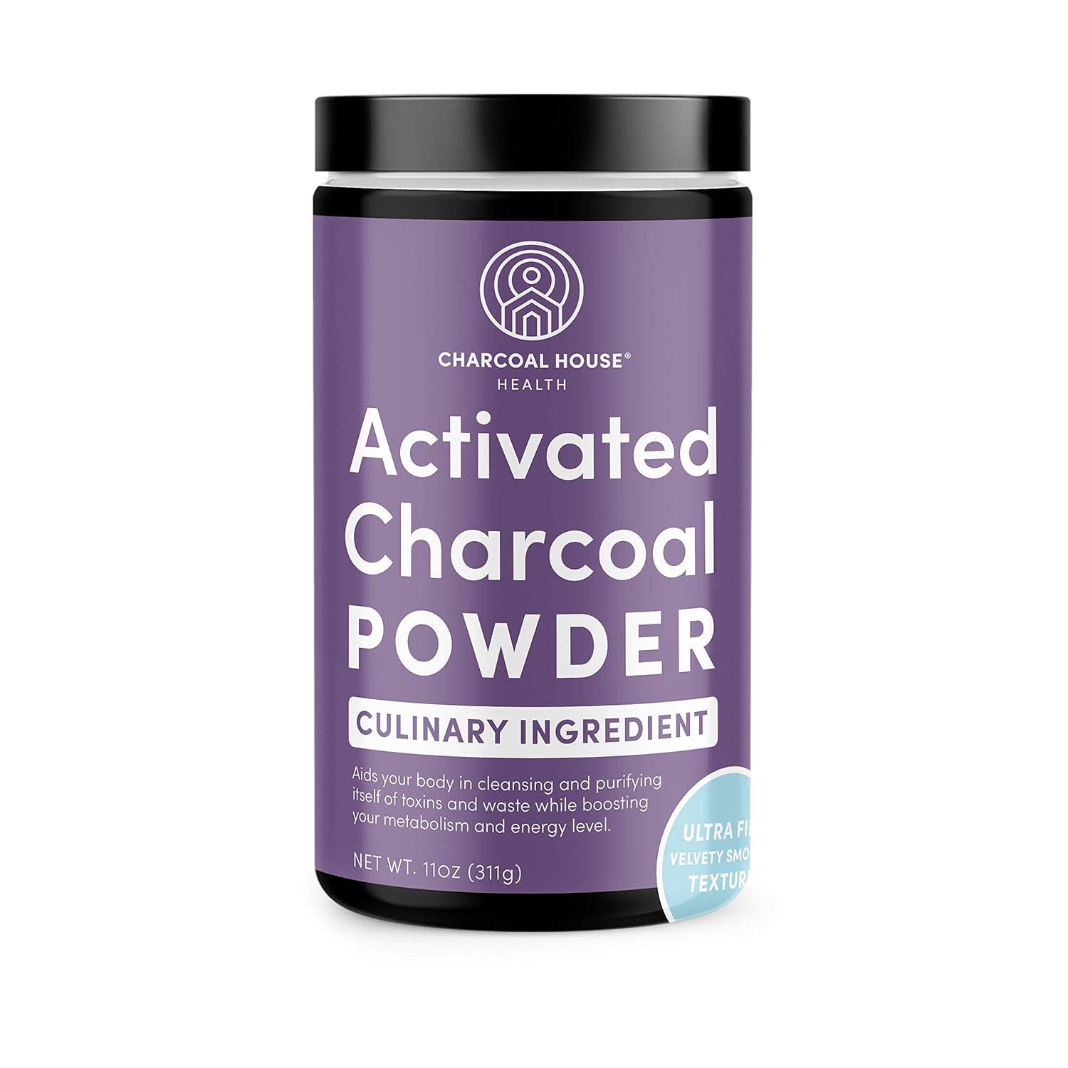 Ultra Fine Coconut Activated Charcoal Powder - Ideal for Culinary and Cosmetic Use, Smooth Texture for Smoothies, Ice Creams, and Soaps - Soft Finish, No Grit!