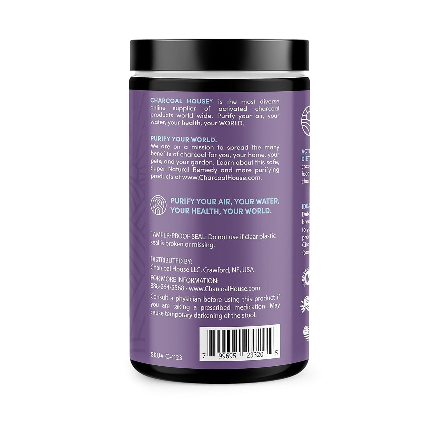 Ultra Fine Coconut Activated Charcoal Powder - Ideal for Culinary and Cosmetic Use, Smooth Texture for Smoothies, Ice Creams, and Soaps - Soft Finish, No Grit!