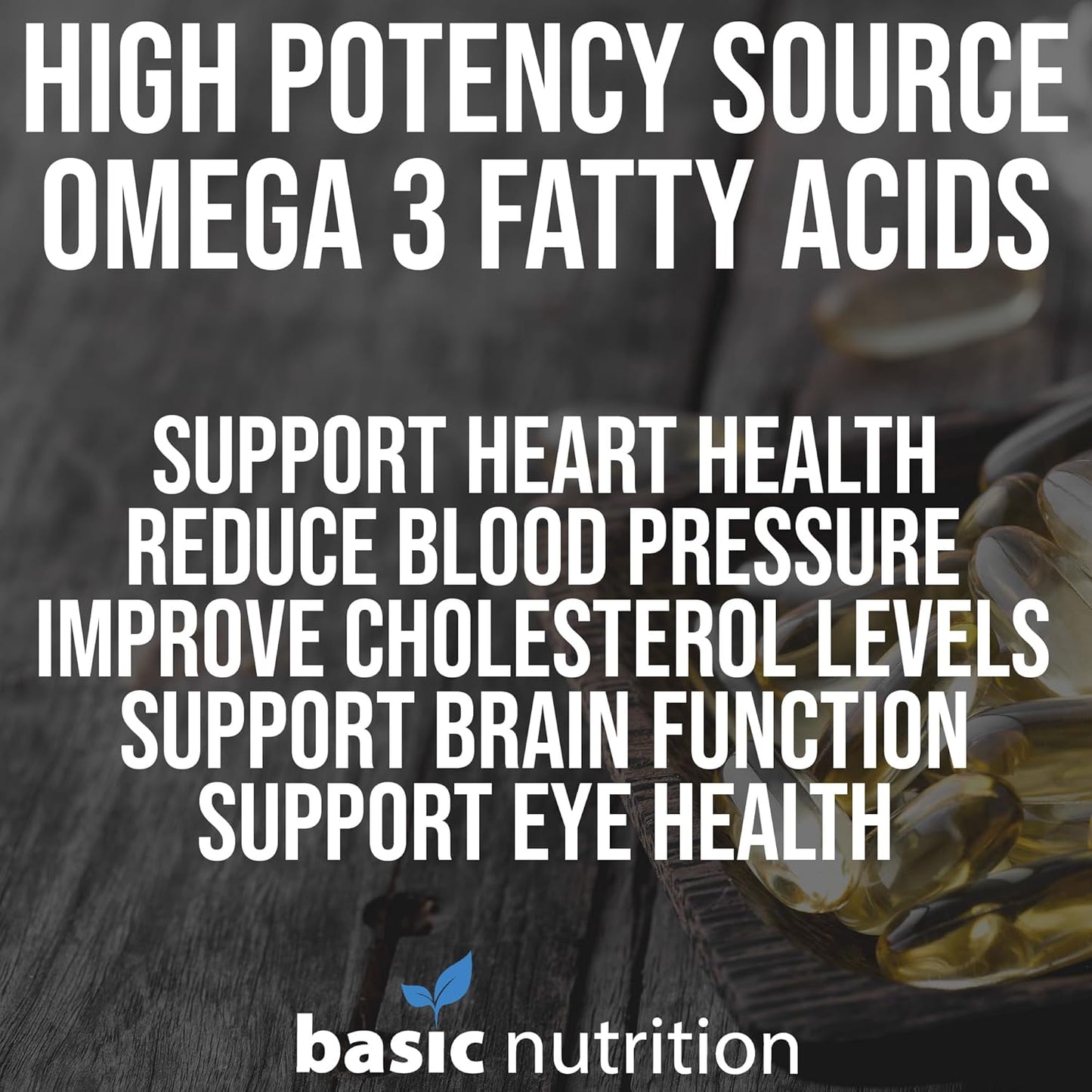 Ultra High Potency Fish Oil Supplement | 1250mg Omega 3 Fatty Acids with EPA & DHA | Hormone-Free, Non-GMO, Gluten-Free | Made in USA