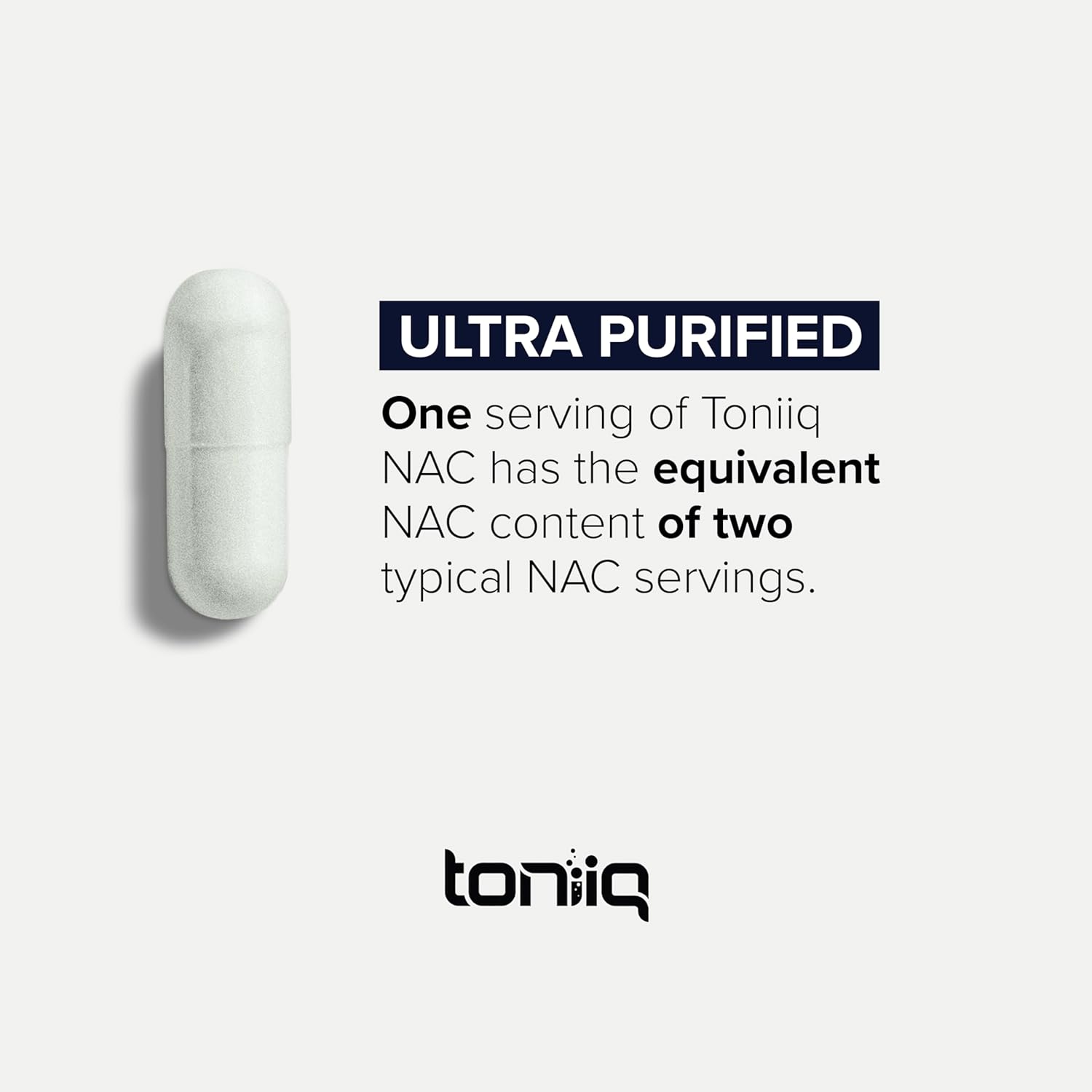 Ultra High Strength 1300mg NAC - 2 Month Supply - 98%+ Purity - Bioavailable N Acetyl Cysteine Supplement - 120 Capsules