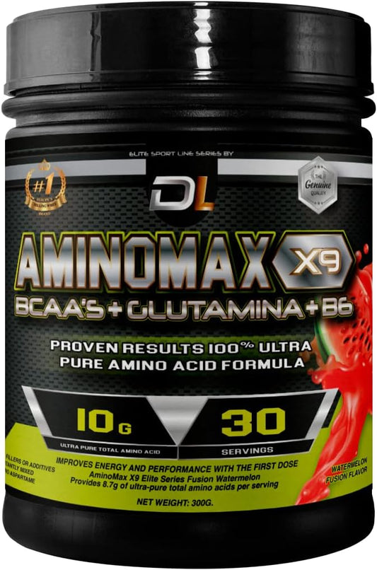 Ultra-Pure BCAA Amino Acids with Glutamine & Vitamin B6 for Muscle Recovery & Immune Support - 30 Servings