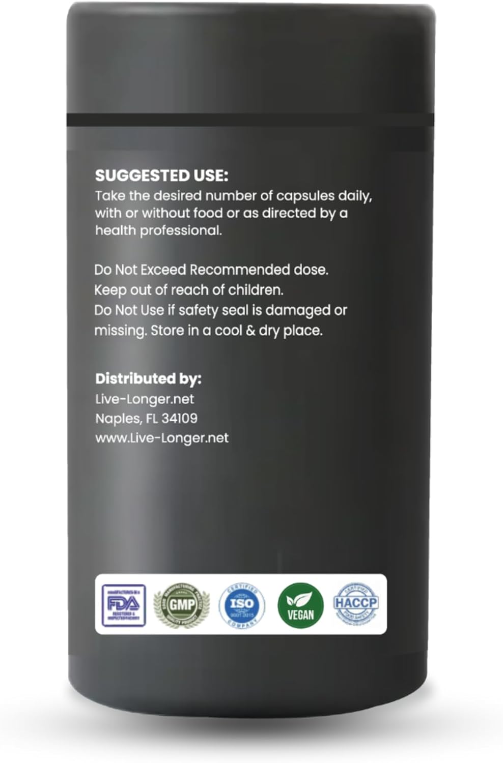 Ultra Pure TMG Dietary Supplement for Longevity - 60 Veg Capsules by Live-Longer.net