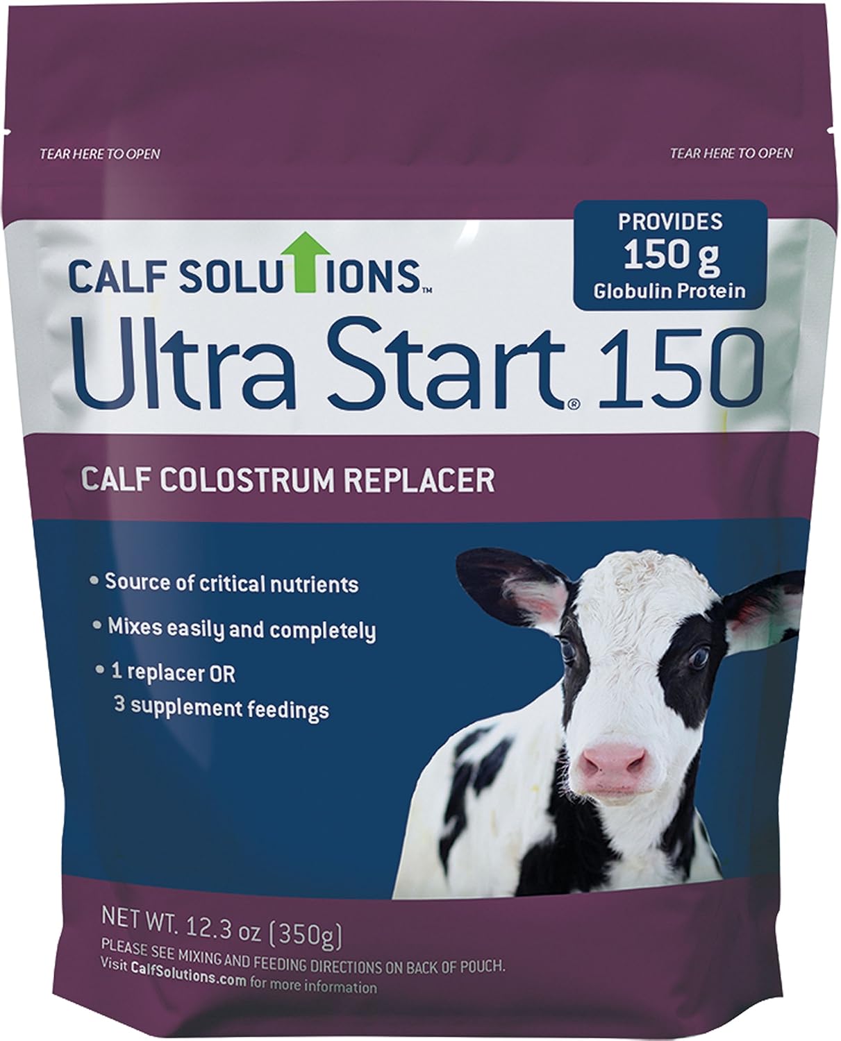 Ultra Start 150 Calf Colostrum Replacer, 350G - High-Quality Milk Product for Calves