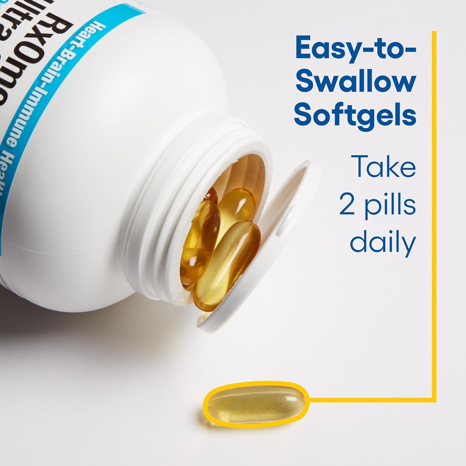 Ultra Strength RxOmega-3 Fish Oil - High Potency Formula, 2,150mg Omega-3 Per Serving, 150 Softgels, No Fishy Aftertaste