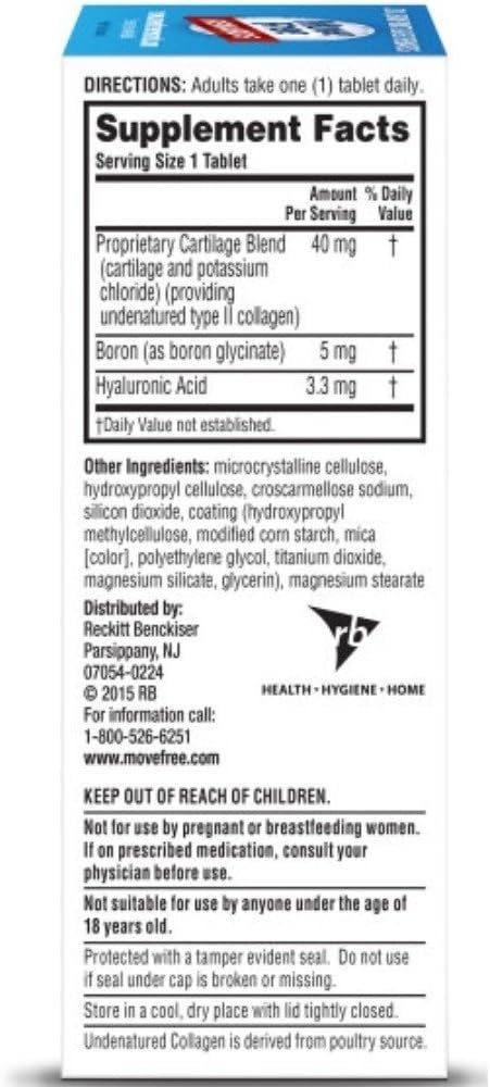 Ultra Triple Action Joint Health Supplement with Type II Collagen, Boron & HA for Bone Health, 30 Count
