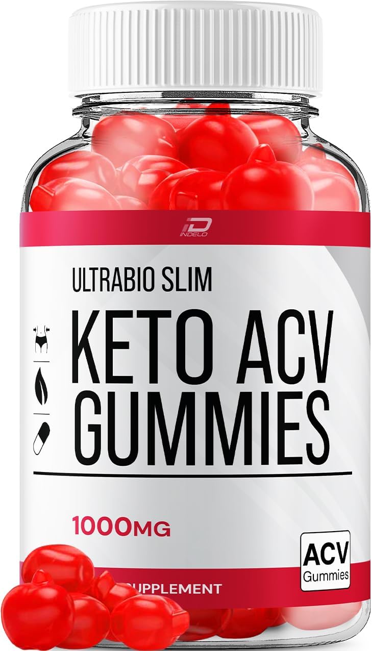 UltraBio Slim Keto Apple Cider Vinegar Gummies - Maximum Strength BioSlim Gummies for Advanced Weight Management (60 Gummies)