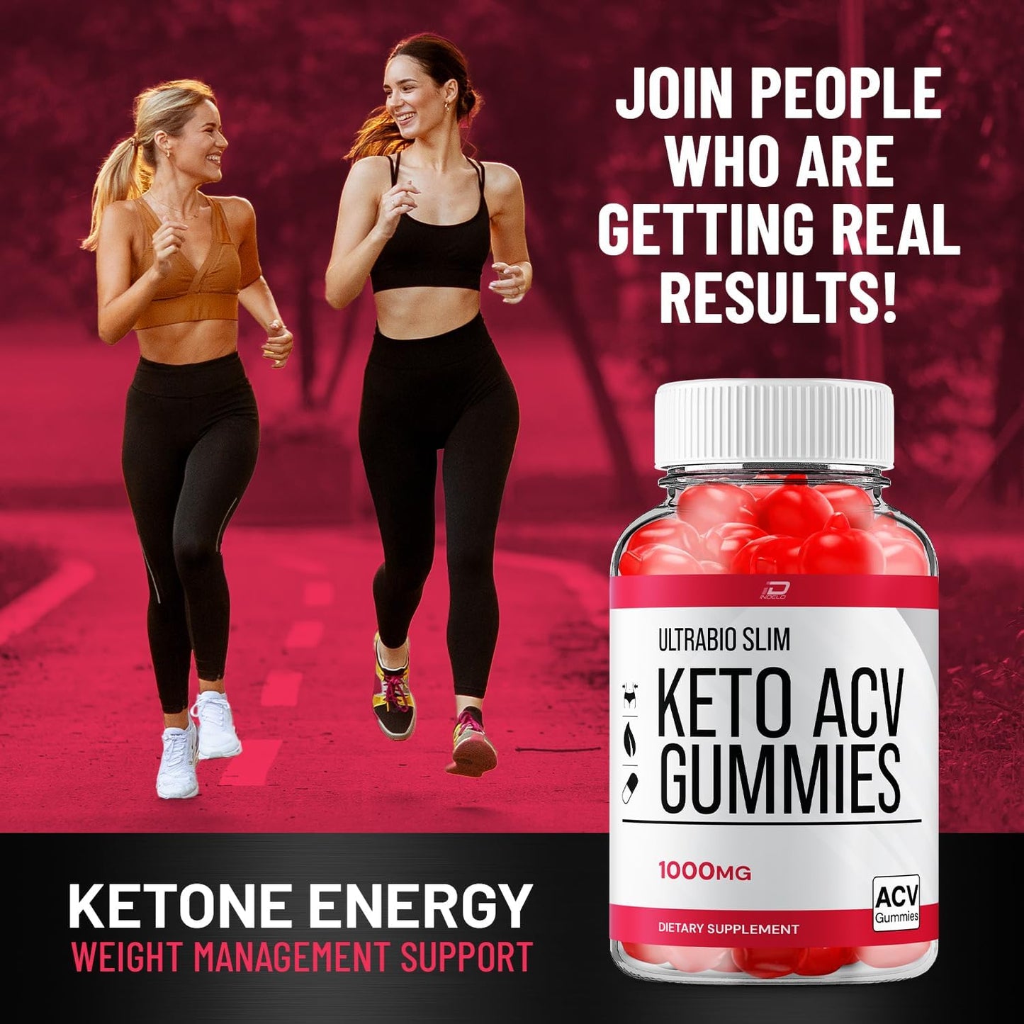 UltraBio Slim Keto Apple Cider Vinegar Gummies - Maximum Strength BioSlim Gummies for Advanced Weight Management (60 Gummies)