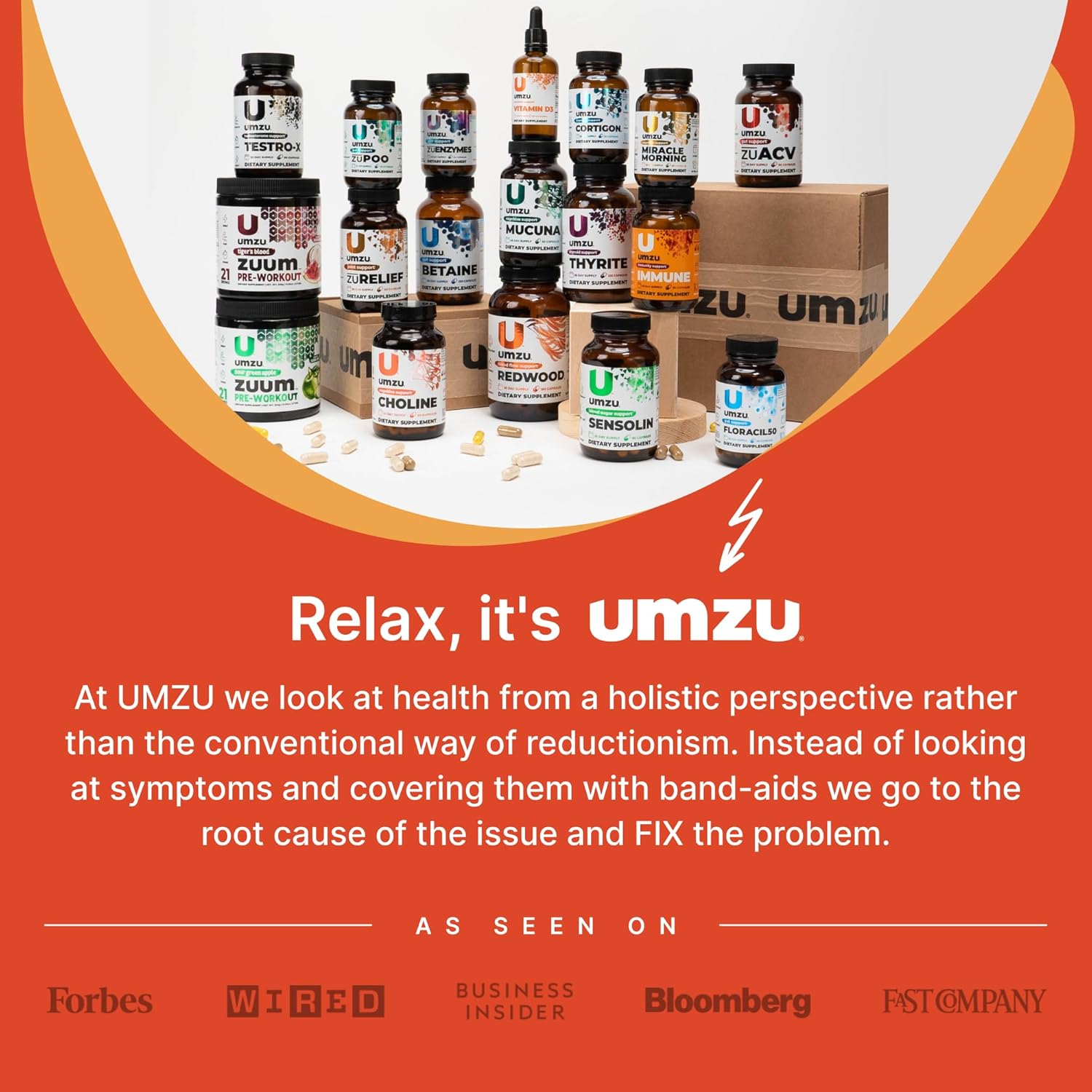 UMZU Ashwagandha Supplement for Stress & Memory Support - 30 Capsules, 24-Hour Extended Release Formula for Focus & Cognition