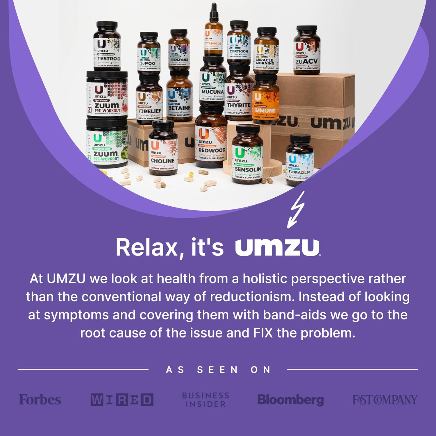 UMZU Postbiome Postbiotic Supplement with Tributyrin for Gut Health & Well-Being (60 Capsules)