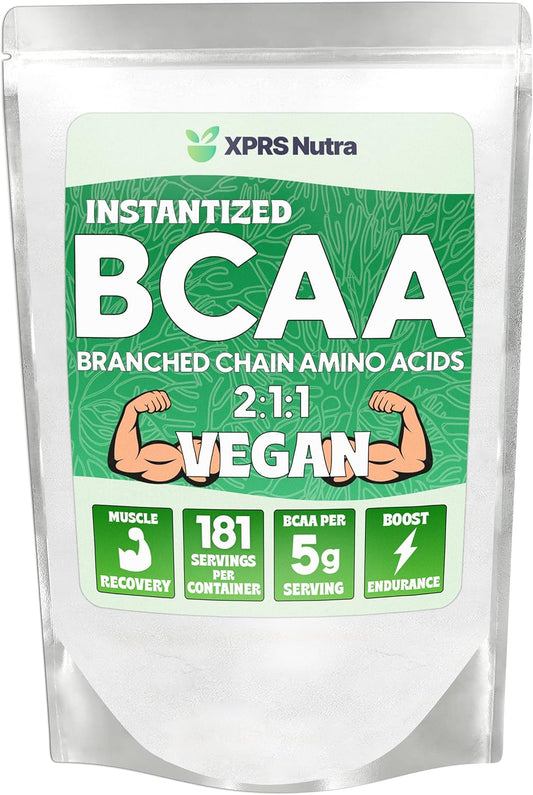 Unflavored BCAA Powder for Men and Women - 2lb Amino Acid Supplement for Gym Recovery